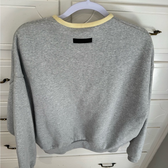 Fear of God Gray and Yellow Crew Neck Sweater - Picture 2 of 5